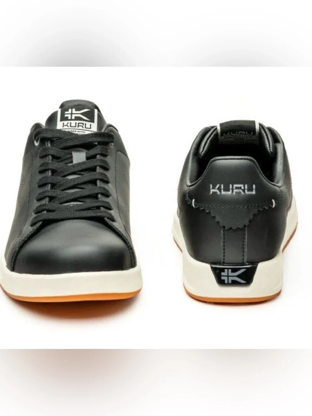 KURU Roam woman’s sneakers in black leather / size 8